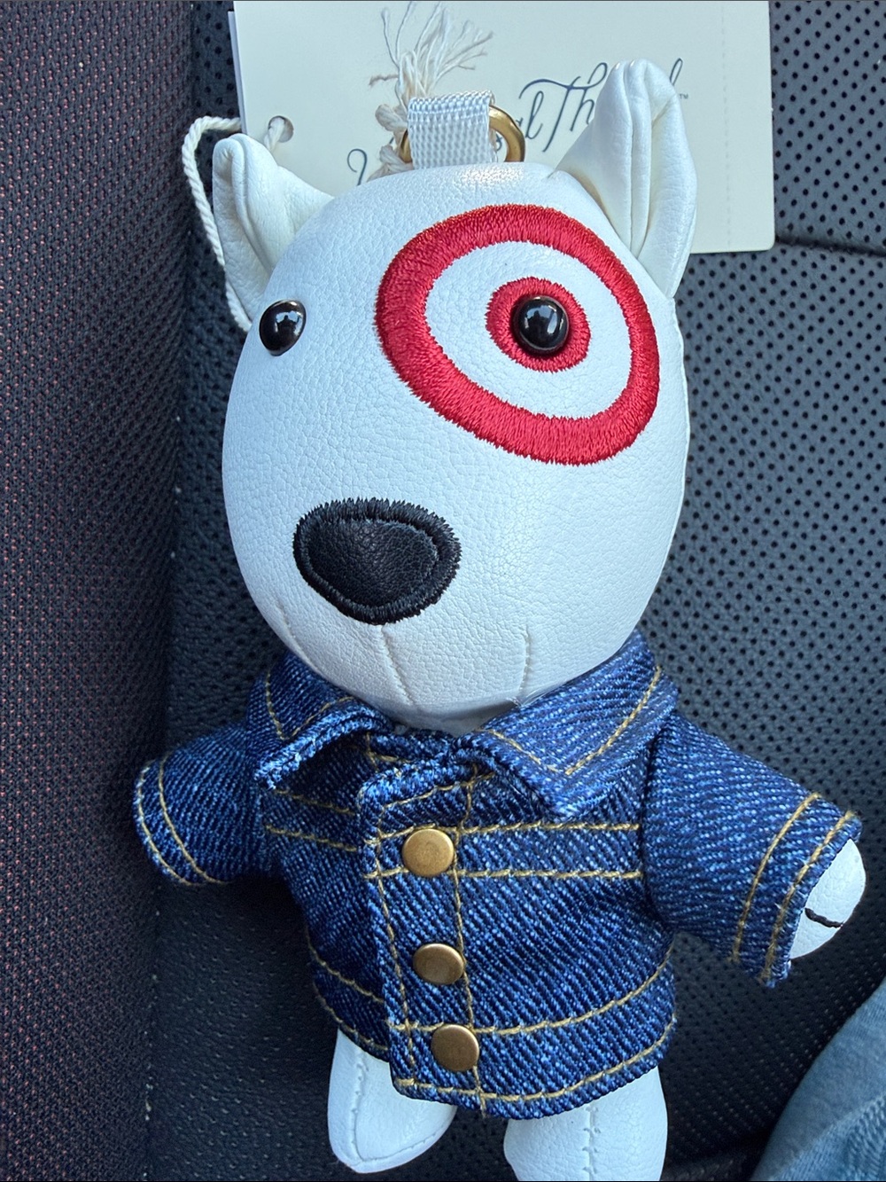 Target Bullseye Jean Jacket fall bag charm, NWT universal thread